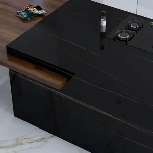 سرامیک مشکی رگه سفید اروس 240×120