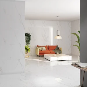سرامیک طرح آیسبرگ 120×60 پولیش سفید با رگه خاکستری پارس
