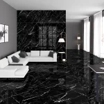 سرامیک مشکی با رگه سفید Midnight 160×80 پرسلان پارس