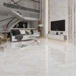 سرامیک VALSA Gold سفید با رگه طلایی 160x80 پارس
